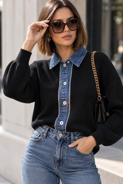 Suéter Denim Edit