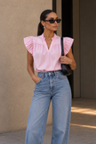 Blusa Rosé Stripe
