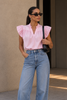 Blusa Rosé Stripe