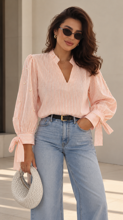 Blusa Pearl Stripe