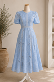 Vestido Celeste Fiore