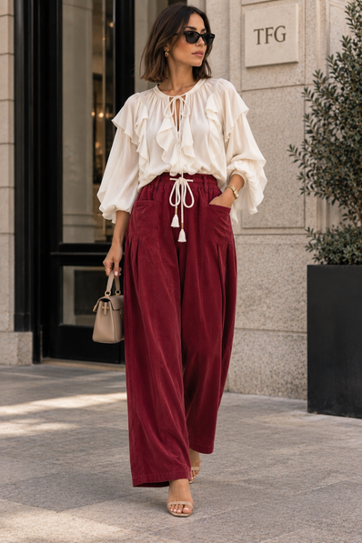 Pantalón Bordeaux