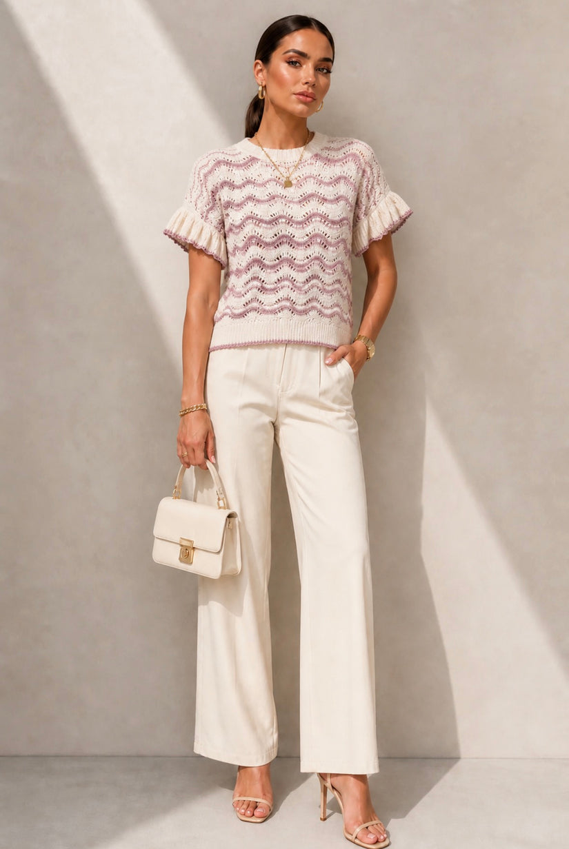 Soft Wave Knit Top