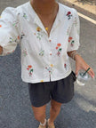 Blusa Fleur Print