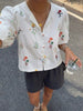 Blusa Fleur Print