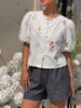 Blusa Fleur Print