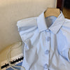 Blusa Blue Rosette