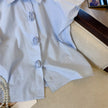Blusa Blue Rosette