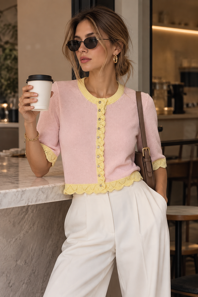 Sweater Poppy Contrast