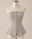 Top Strapless Camille Tweed