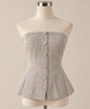 Top Strapless Camille Tweed