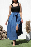 Denim Bow Elegance