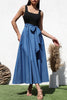 Denim Bow Elegance