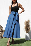 Denim Bow Elegance