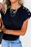 Luxe Stud Shoulder Top