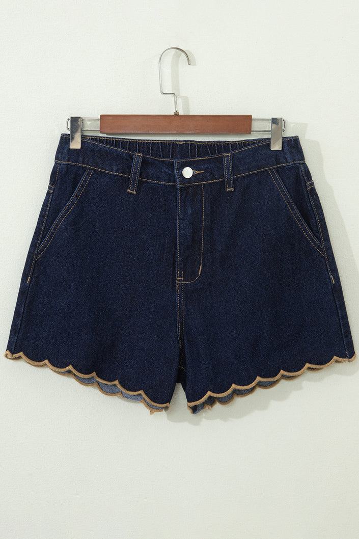 Denim Scallop Chic