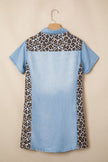 Leopard Panel Mini Dress