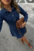 Denim Chic Button