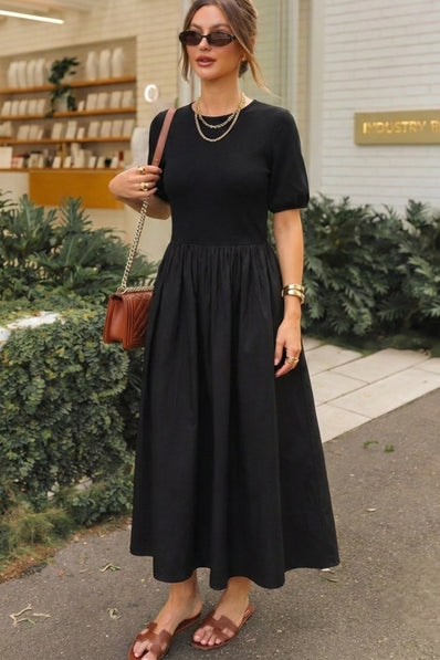 Black Effortless Midi
